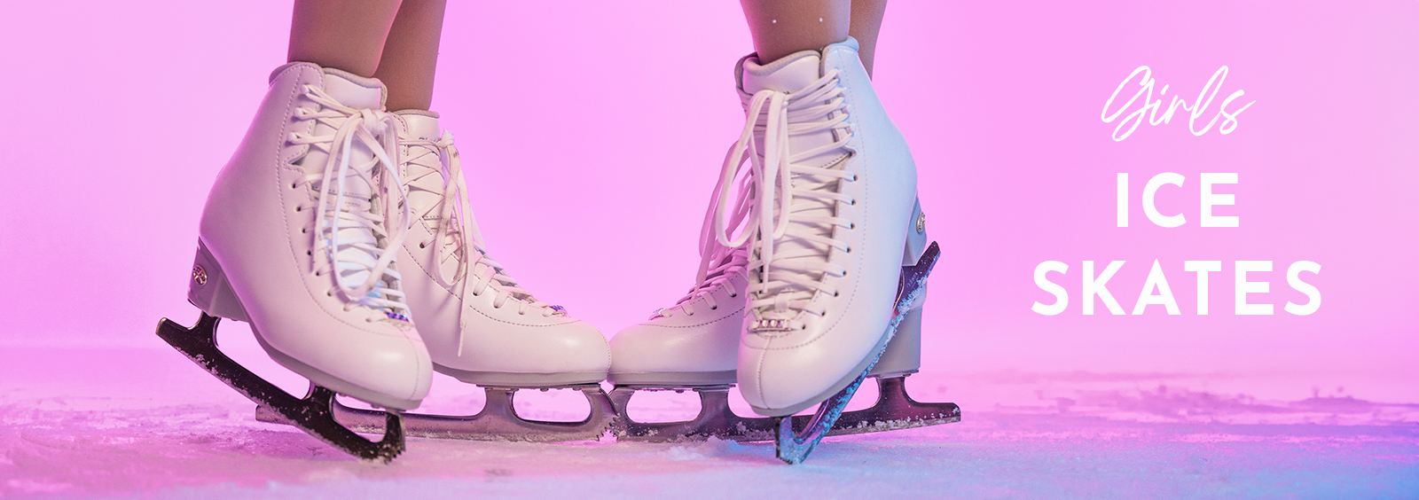 girl's ice skates banner