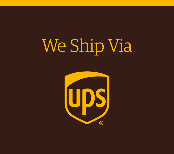 We Ship Via UPS